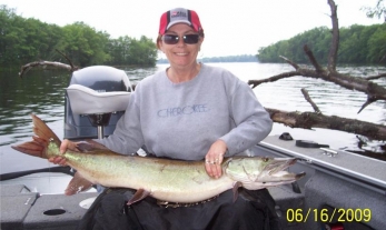 Joanne DeGeorge from the Holcombe Flowage. A nice 45